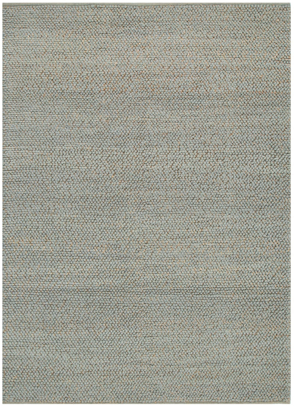 Max Weave Duck Egg Blue Jute and Wool Rug