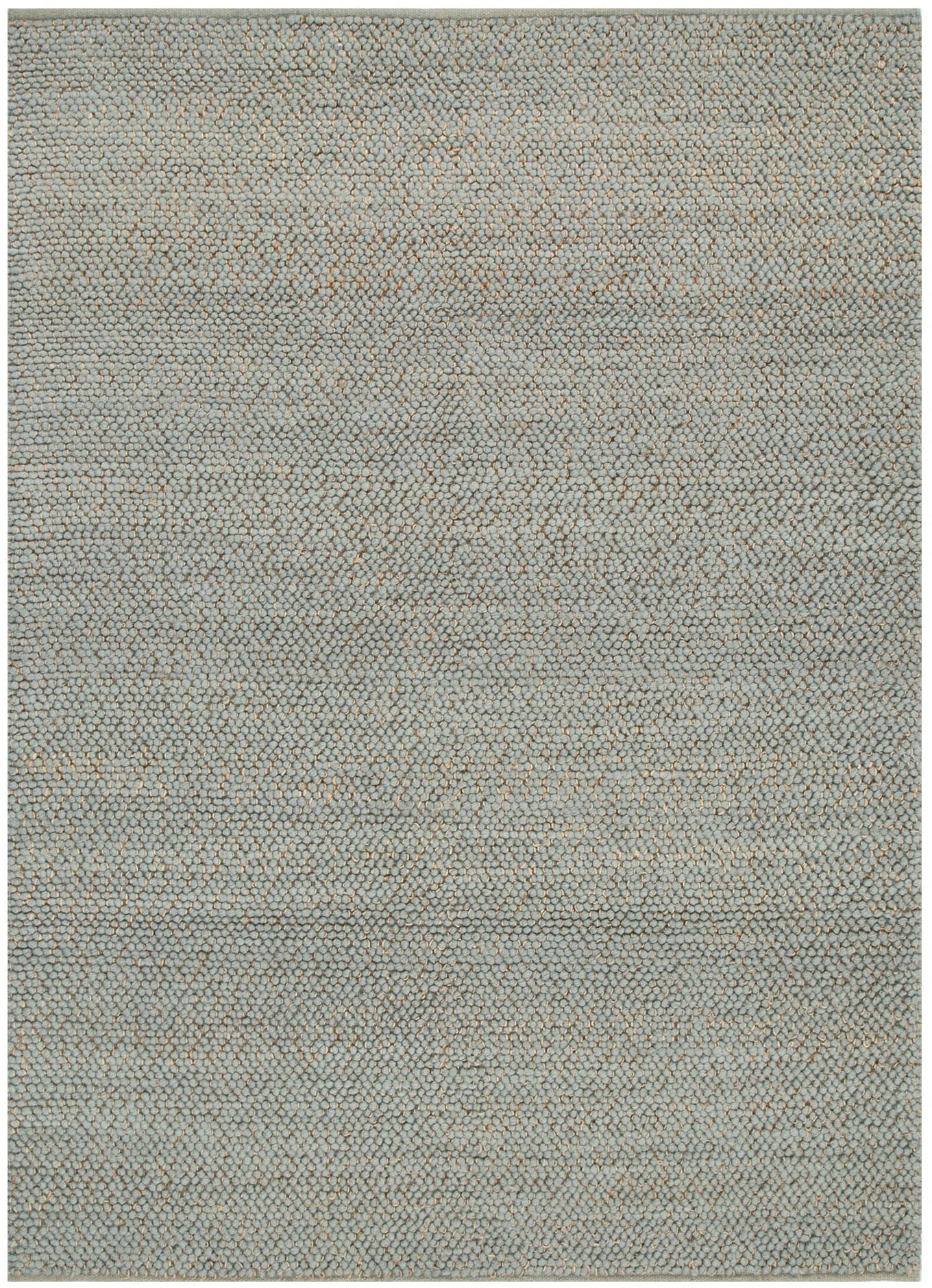 Max Weave Duck Egg Blue Jute and Wool Rug
