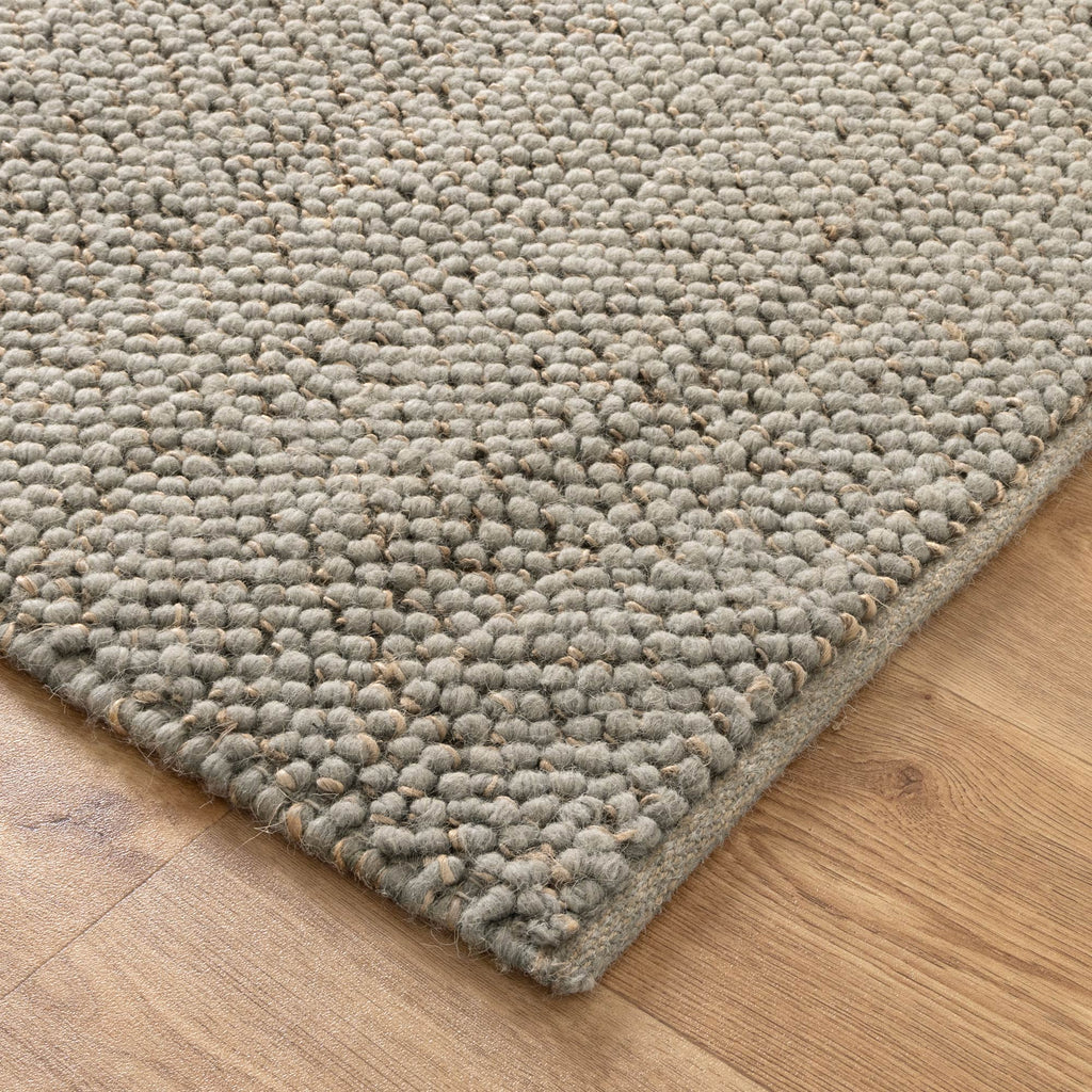 Max Weave Duck Egg Blue Jute and Wool Rug