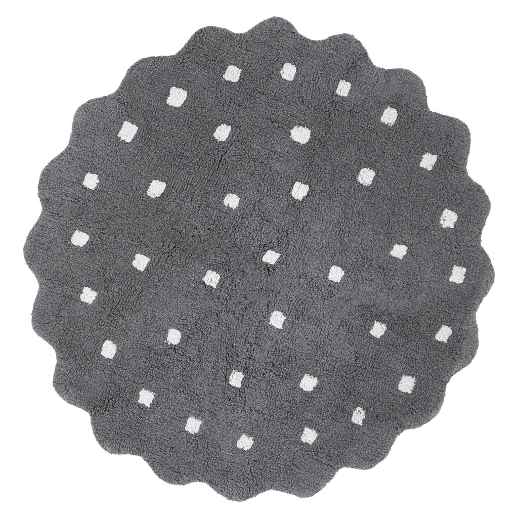 Dream Grey Round Kids Rug