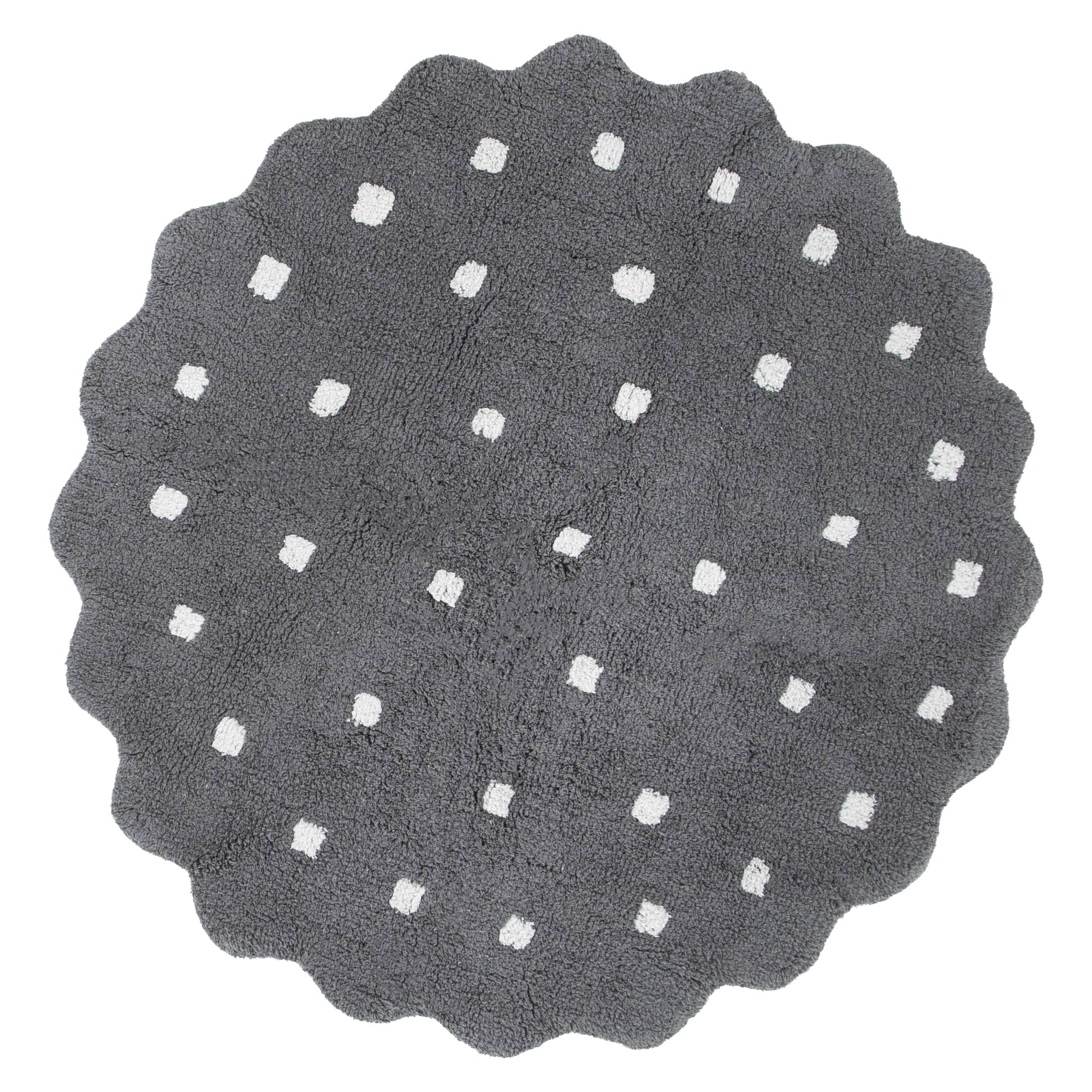 Dream Grey Round Kids Rug