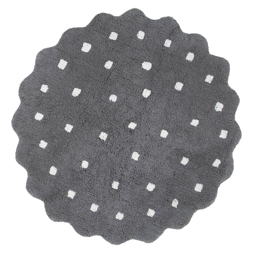 Dream Grey Round Kids Rug