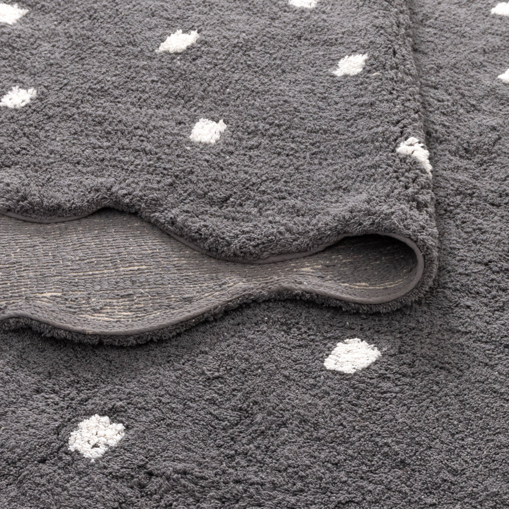 Dream Grey Round Kids Rug