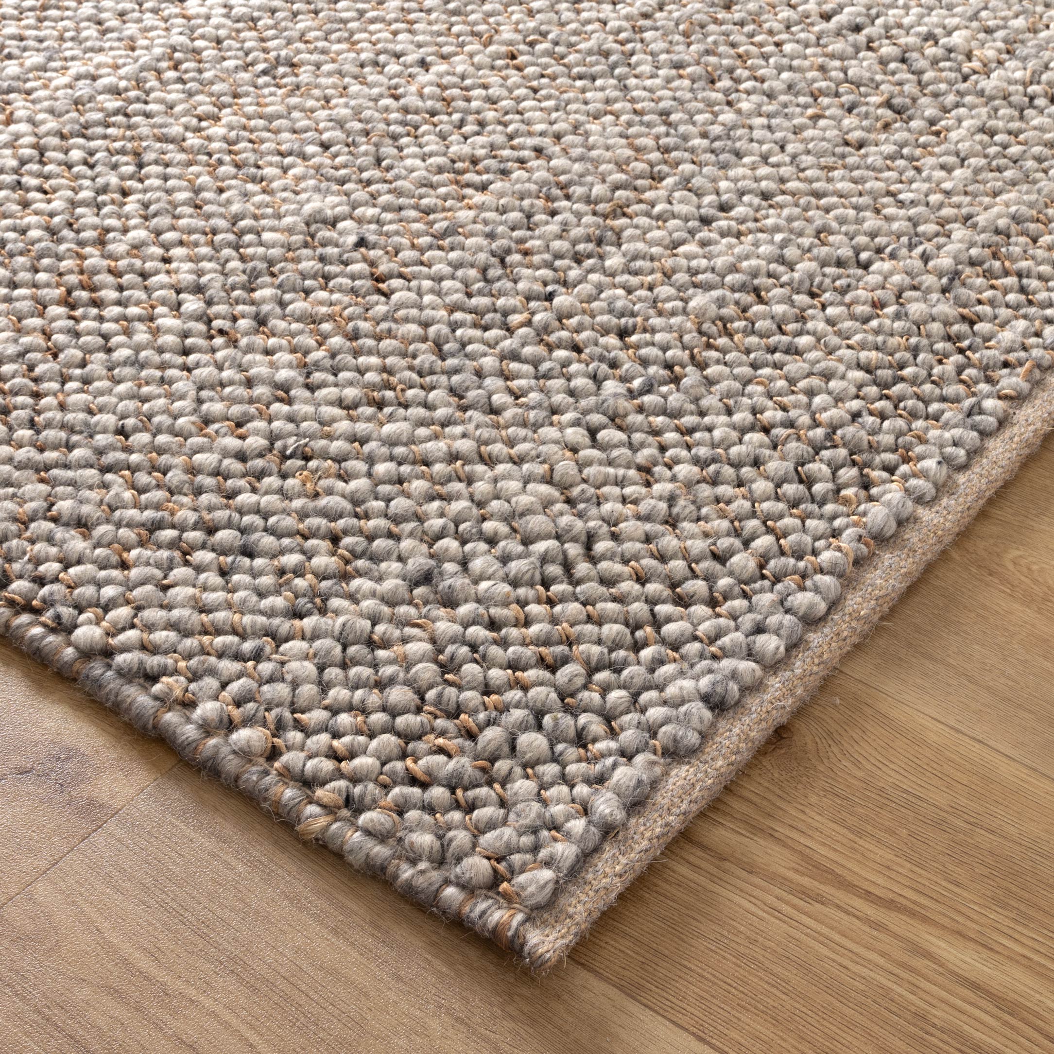 Max Weave Grey Jute and Wool Rug