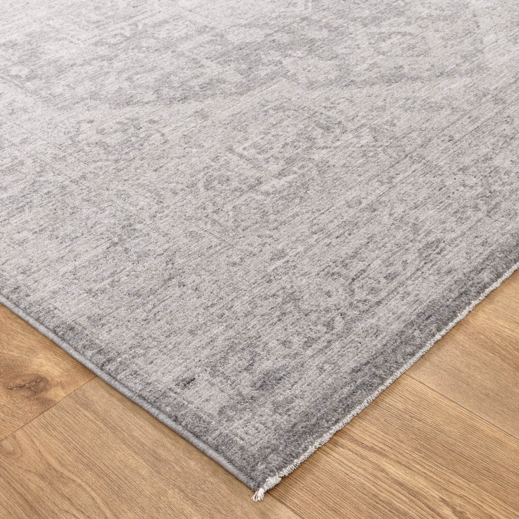 Legacy Distressed Medallion Grey Rug