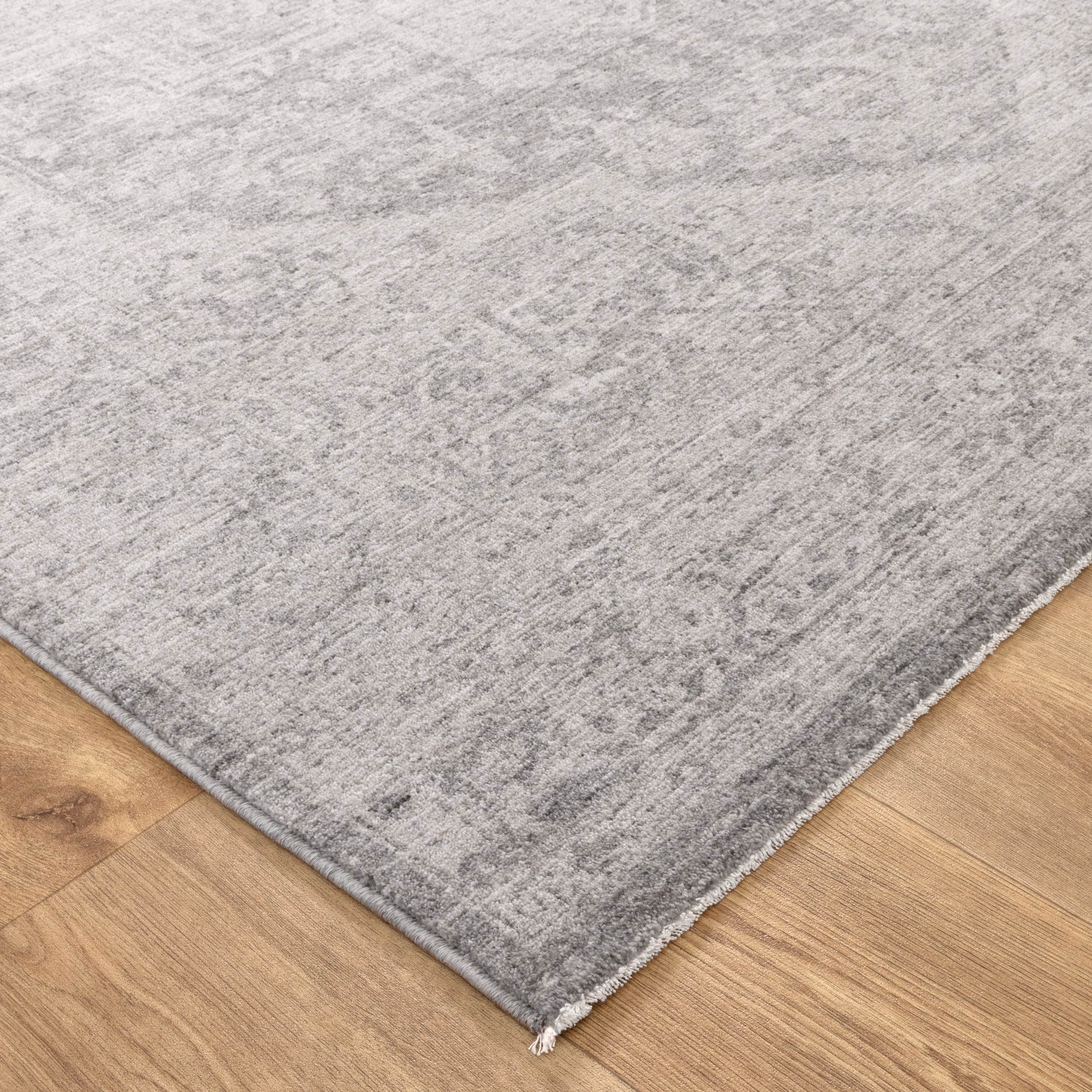 Legacy Distressed Medallion Grey Rug