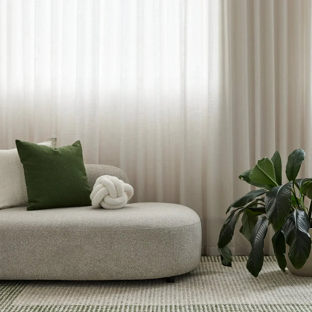 Jaya Border Green & Ivory Wool Rug