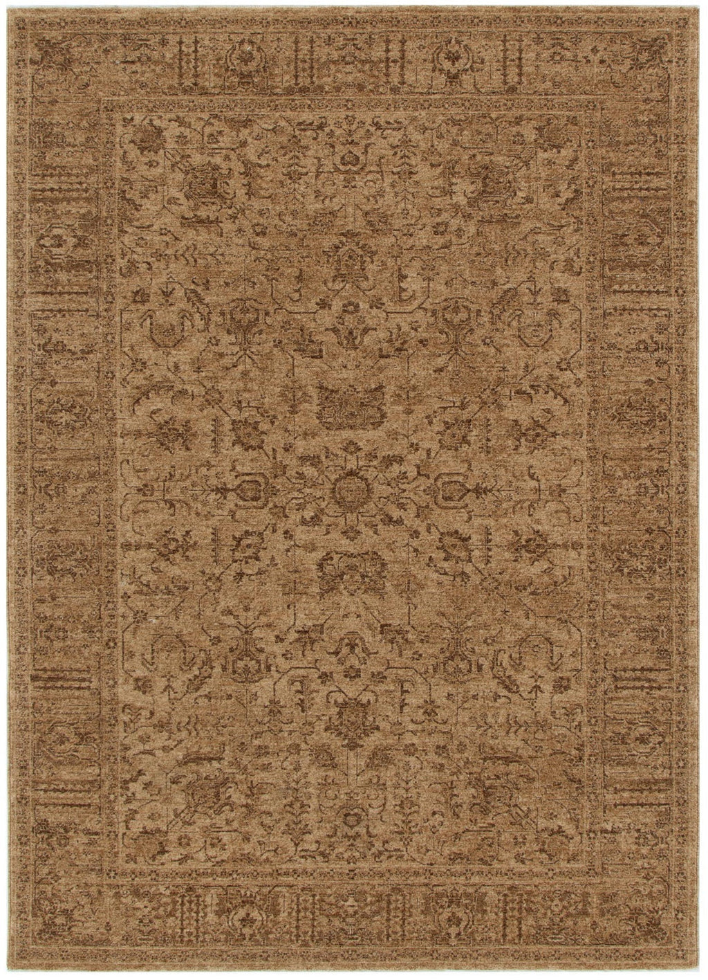 Legacy Distressed Border Mustard Rug