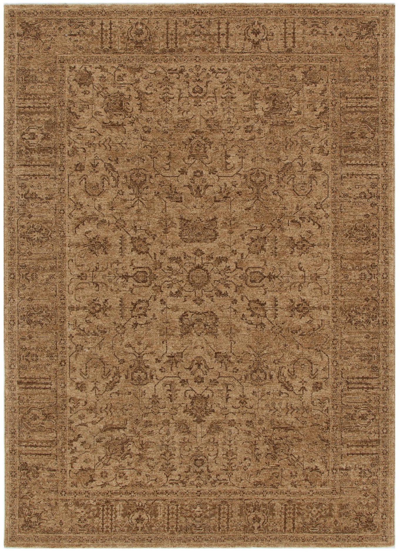 Legacy Distressed Border Mustard Rug