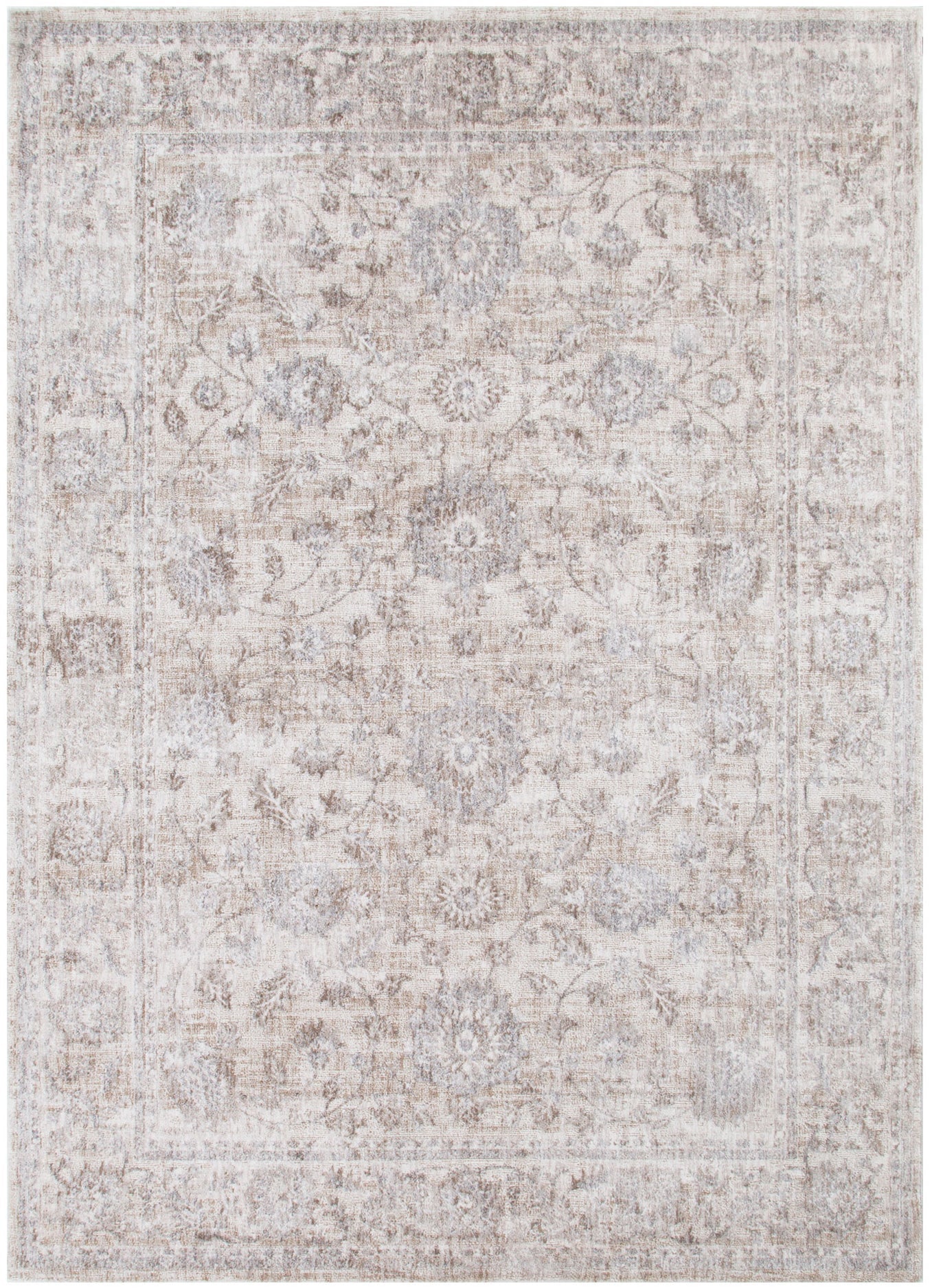 Solace Beige & Blue Transitional Rug