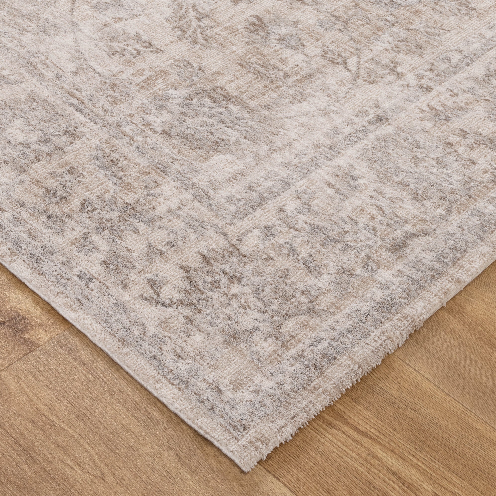 Solace Beige & Blue Transitional Rug